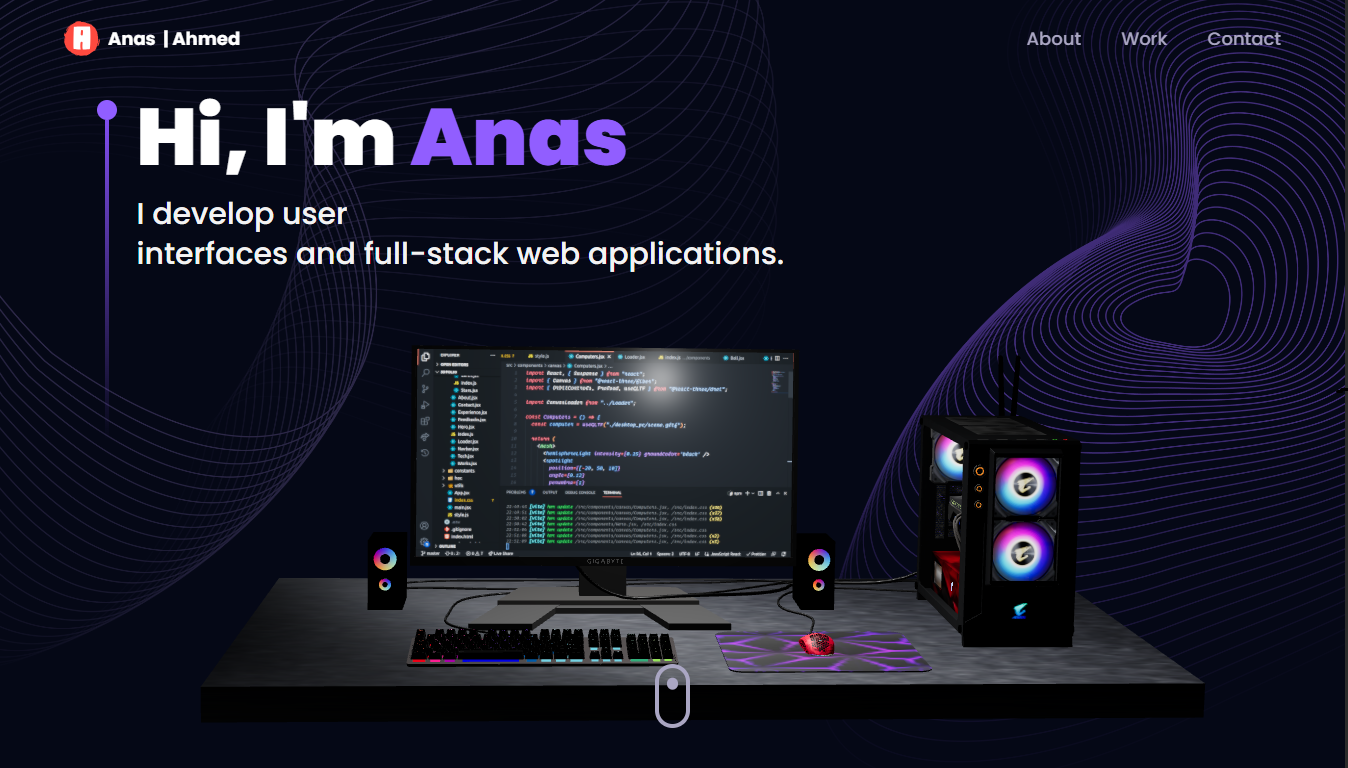 3D Personal Portfolio with Three.js, Reactjs